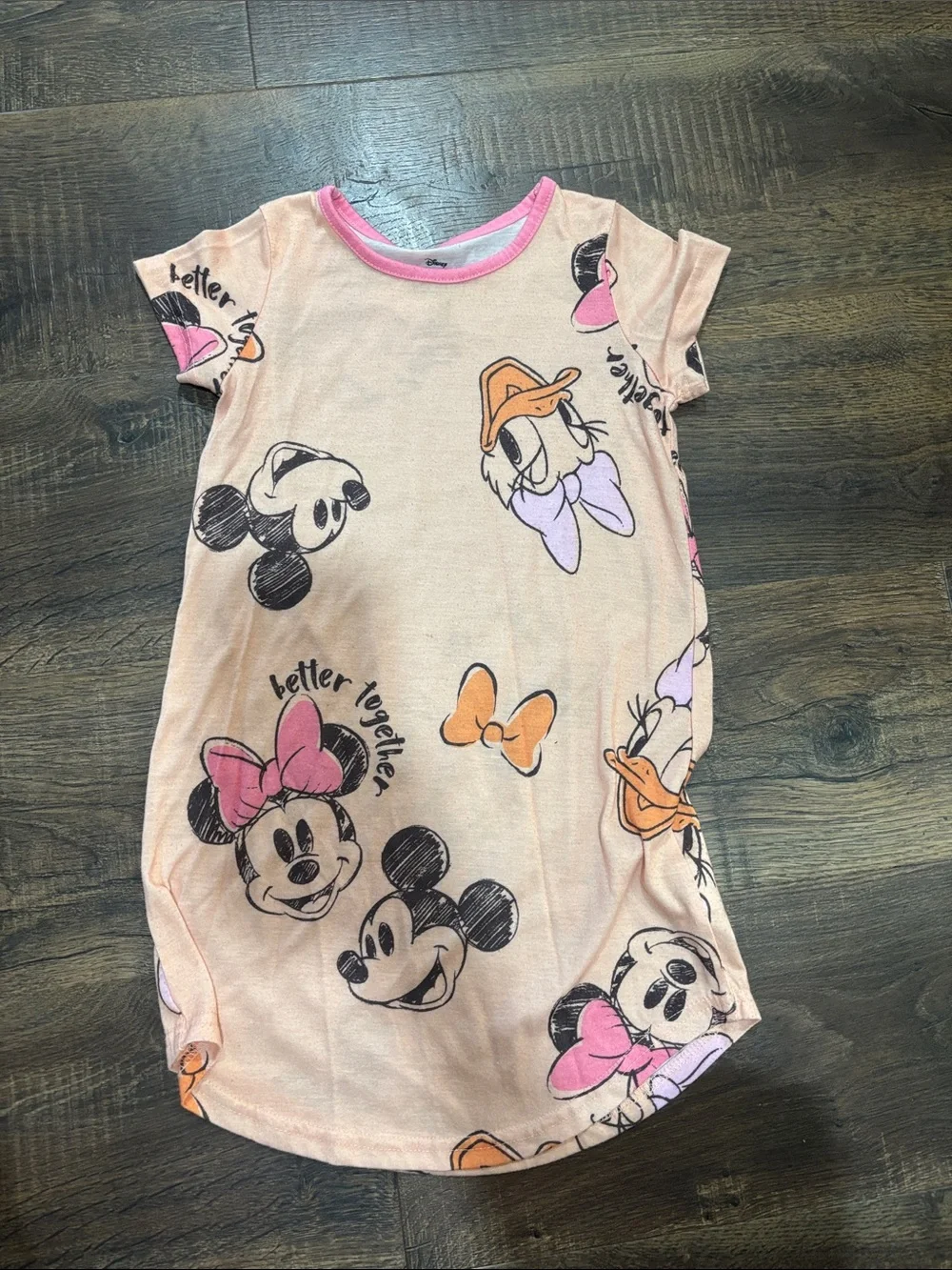 Girls Character Dress Lot - night gowns Disney Prints (Red, Teal, Purple, Pink) - Picture 5 of 6